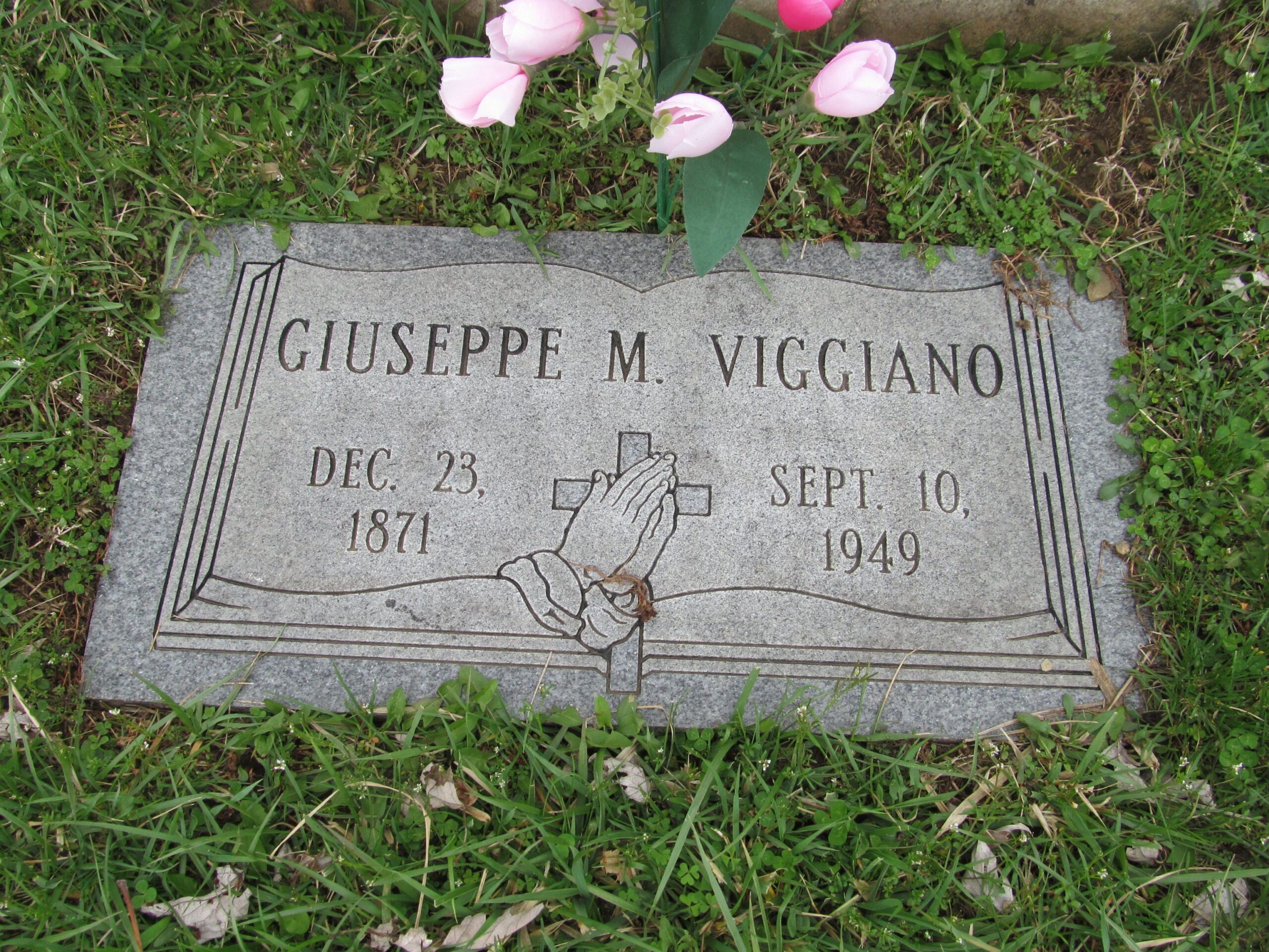 Giuseppe Viggiano memorial after cleaning