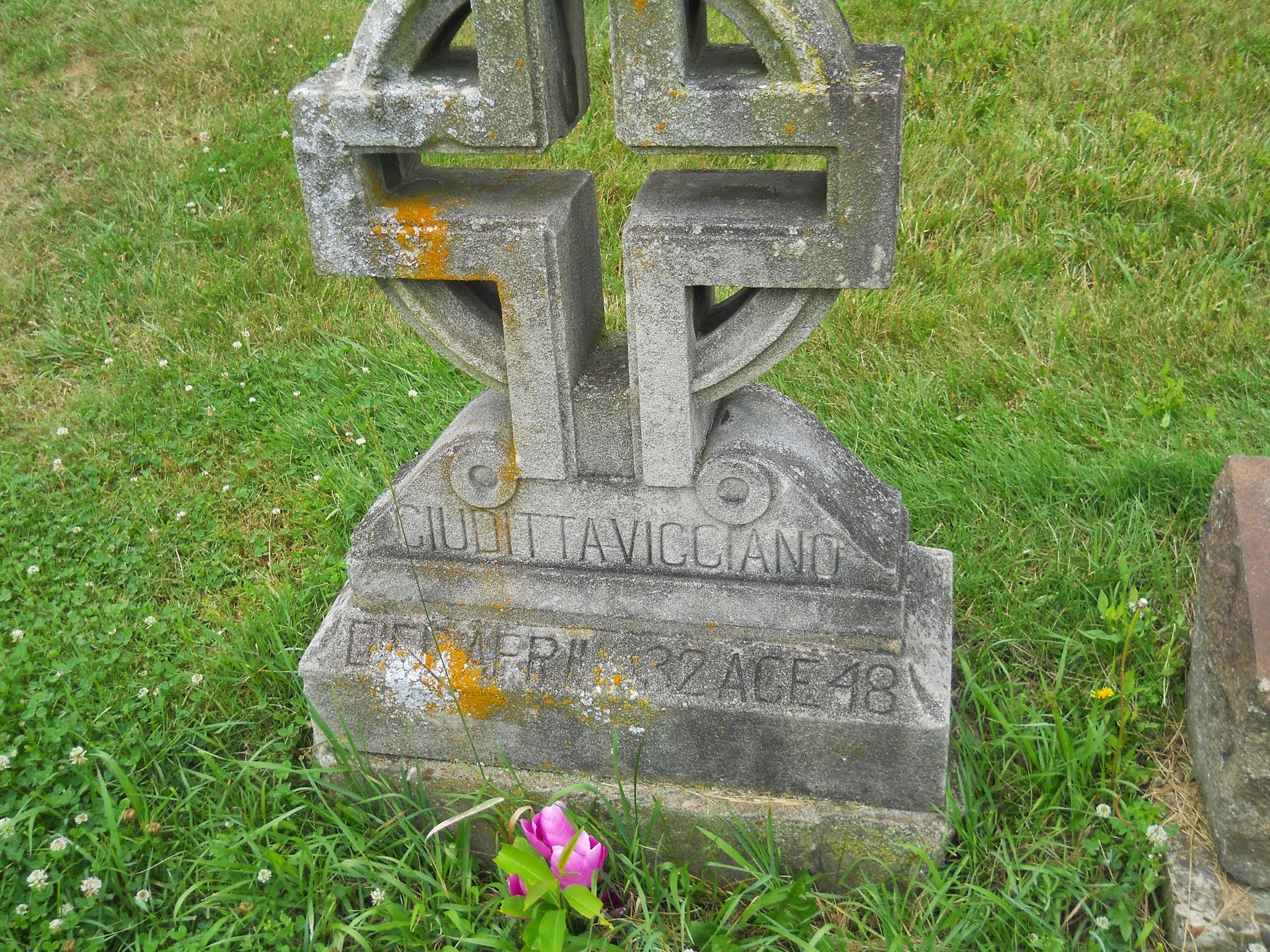 Gudita Viggiano memorial before cleaning